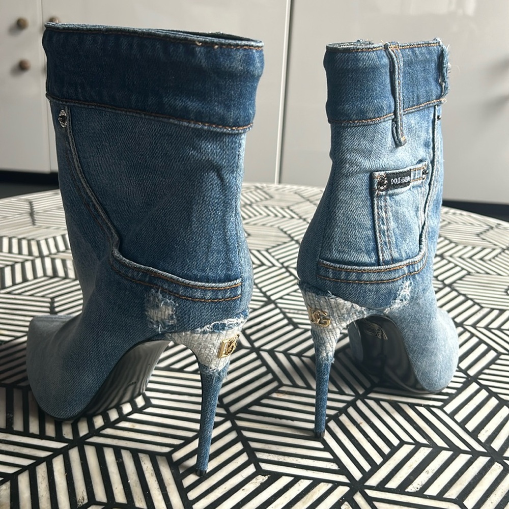 Denim Dolce and Gabbana boots